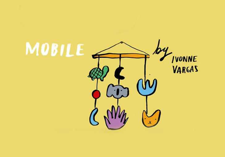 illustrations of an animal mobile