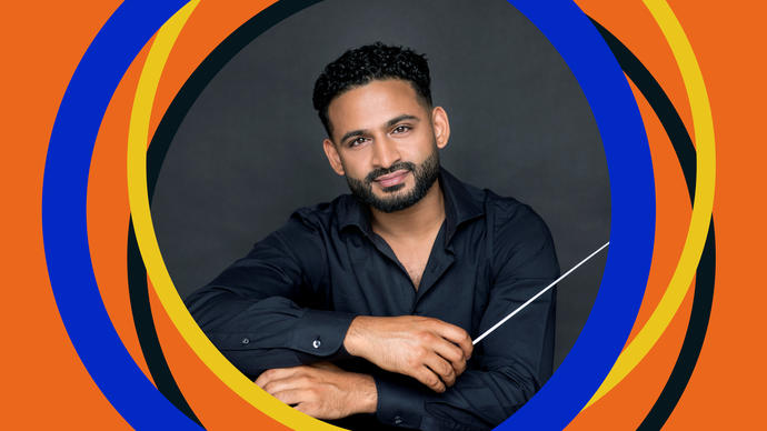 Photo of conductor Jordan De Souza