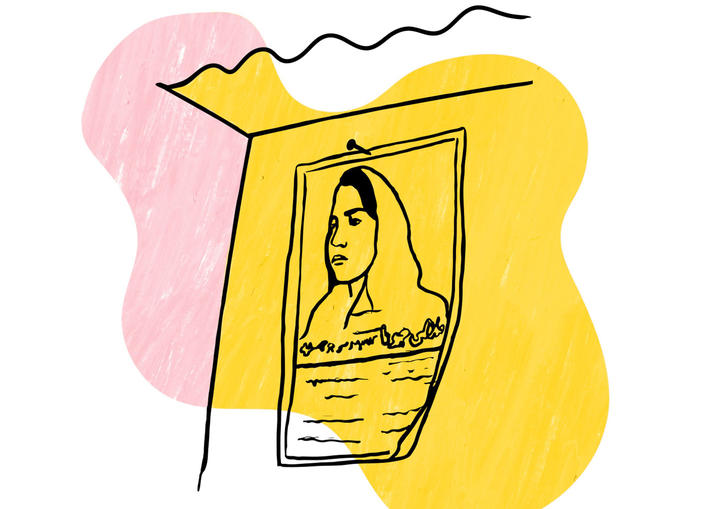Illustration of Malalai Joya