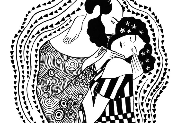 Klimt Floge illustration