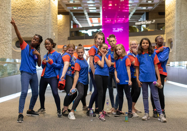 photo of girl guides at the barbican