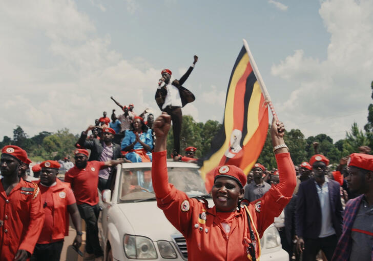 Cinema Bobi Wine marches with activists on the street