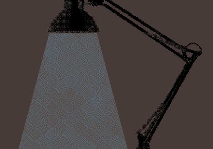 a graphic of a lamp