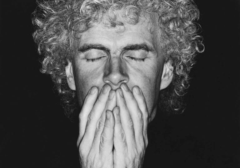 Sir Simon Rattle - b&w