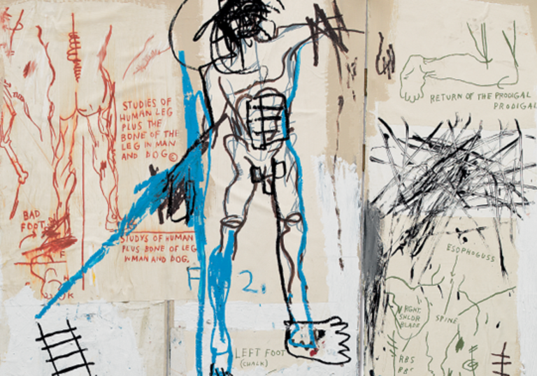 Painting by Jean Michel Basquiat 