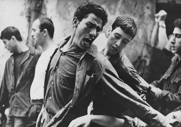 Film still from The Battle of Algiers