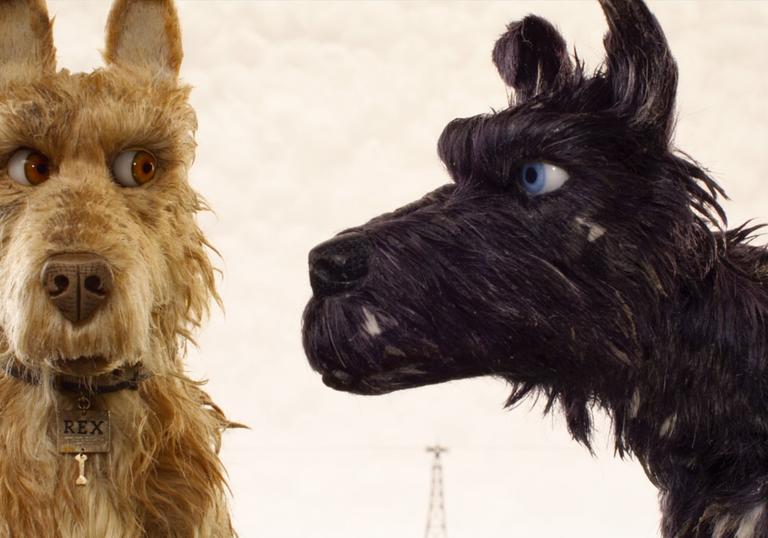 A still from Wes Anderson's canine caper Isle of Dogs