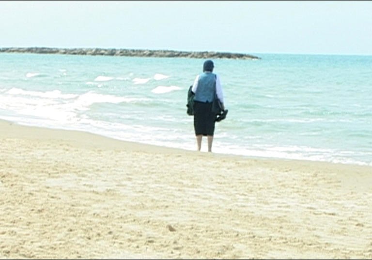 woman by the ocean