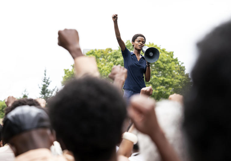 A still from Steve McQueen's Mangrove