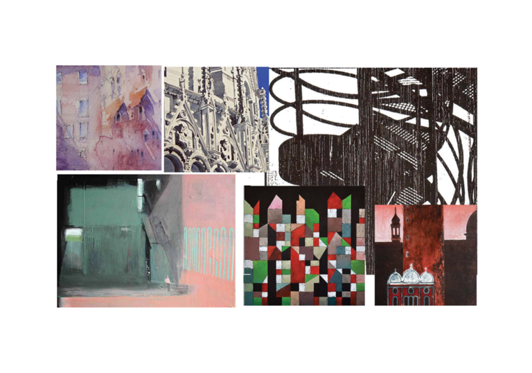 Cities - a collage of work by members of the Society of Artists in Architecture