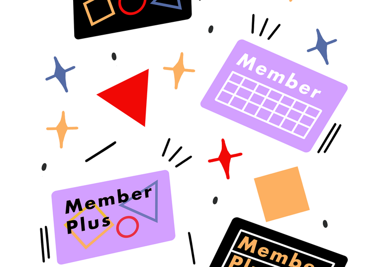 Illustrations of Membership cards