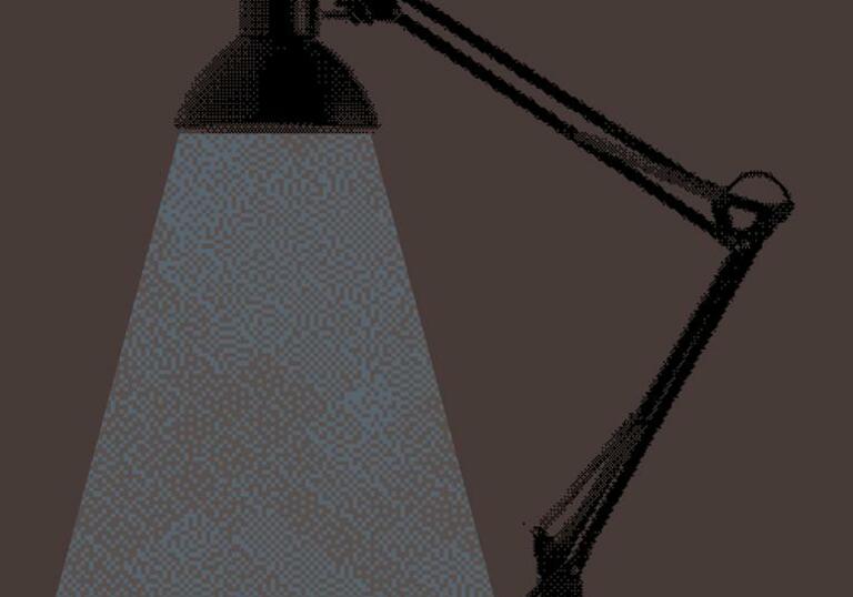 a graphic of a lamp