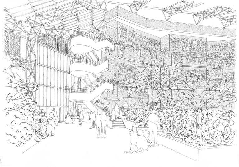 A sketch of how the Conservatory entrance could look