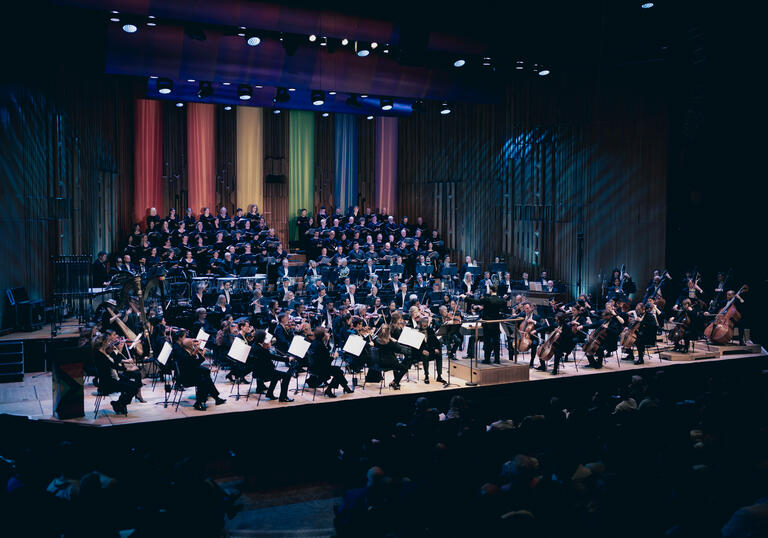 Classical Pride orchestra on stage