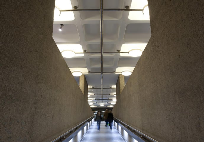 Photo of ramp in Barbican Centre