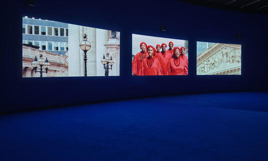 Installation view Barbican Art Gallery 14 September 2023 – 11 February 2024 © Eva Herzog / Barbican Art Gallery